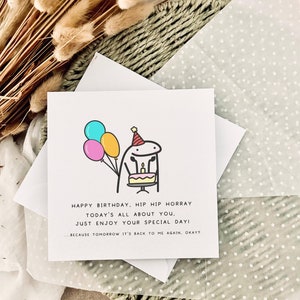 Cartão de aniversário engraçado | Cartão personalizado para casal, desejo de aniversário divertido para amigo, presente para ela, presente para ele, cartão de festa de aniversário, desenho animado divertido