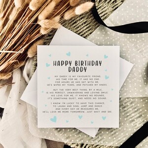 Carte d'anniversaire pour papa | Carte d'anniversaire poème pour papa, cadeau spécial comme un papa, anniversaire papa pour enfant, souvenir pour grand-père, carte pour bébé