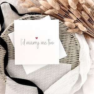 Carte de mariage matinale pour la mariée ou le marié | Faire-part de mariage personnalisé, carte à ma femme, carte à mon mari, cadeau de mariage souvenir mot d'amour