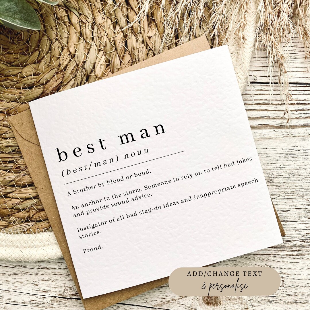 Best Man Definition Proposal Card Luxury Folded Greeting Card With Best Man Definition Proposal Card Luxury Folded Greeting Card With