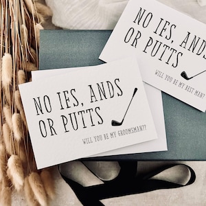 Carte de proposition pour un Ands or Putts | Serez-vous mon garçon d'honneur, souvenir personnalisé d'enterrement de vie de garçon, cadeau pour homme d'honneur, cadeau de mariage à demander à Usher