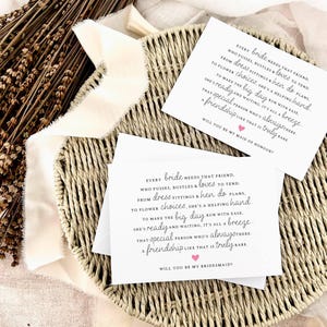 Personalisierter Vorschlag Gedicht | Brautjungfer Vorschlag Geschenk für Sie, werden Sie meine Trauzeugin sein Karte, werden Sie meine Brautjungfer Box Filler sein