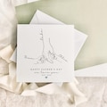 Personalised Hand Print Father's Day Card | Special Card for Daddy, Gift for Grandad, 1st Fathers Day Keepsake, Someone like Dad, 2 Children product logo