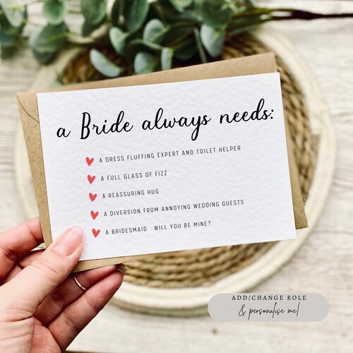 Bridesmaid Proposal Will You Me My Bridesmaid Maid of Etsy Australia