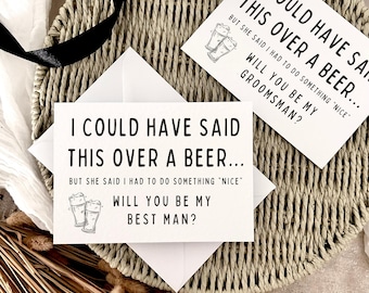 Tarjeta de propuesta para padrino de boda / ¿Quieres ser mi padrino?, Regalo personalizado para padrino de boda, detalle para padrinos, caja para padrinos