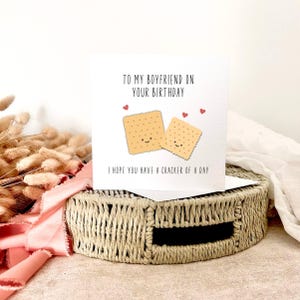 Geburtstagskarte für Freund | Cracker of a Day Pun Grußkarte, lustige Scherzkarte für Partner, Individuell für Ihn, alles Gute zum Geburtstaggeschenk für Ihn