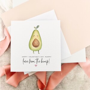 Biglietto di San Valentino per la mamma/Biglietto d'amore dal pancione per la mamma, biglietto speciale per i nonni, regalo per lei, San Valentino per la tata dal bebè