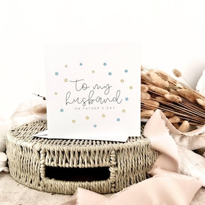 Tarjeta del Día del Padre para mi Esposo / Tarjeta del Día del Padre para mi Pareja, Regalo para mi Novio en el Día del Padre, Regalo Personalizado de mi Esposa o Novia