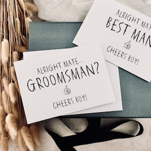 Prost Junge Vorschlag Karte | Wollen Sie mein Groomsmen Geschenk sein, Trauzeuge Vorschlag Postkarte, Bräutigam Party Hochzeitsbevorzugung, Groomsman Karte