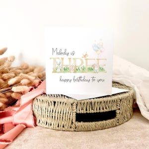 Personalisierte 3.Geburtstagskarte | Drittes Geburtstagsgeschenk für Mädchen, Geburtstagsgeschenk für Jungen, drei Jahre alt, Geburtstagsgeschenk für Kinder