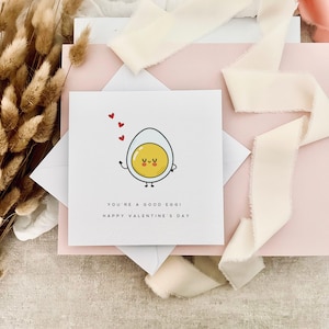 Valentinstag Karte | Gutes Ei Wortspiel, für Freundin, Karte für Freund, Geschenk für sie, Karte für ihn, Valentinstag für Frau oder Mann