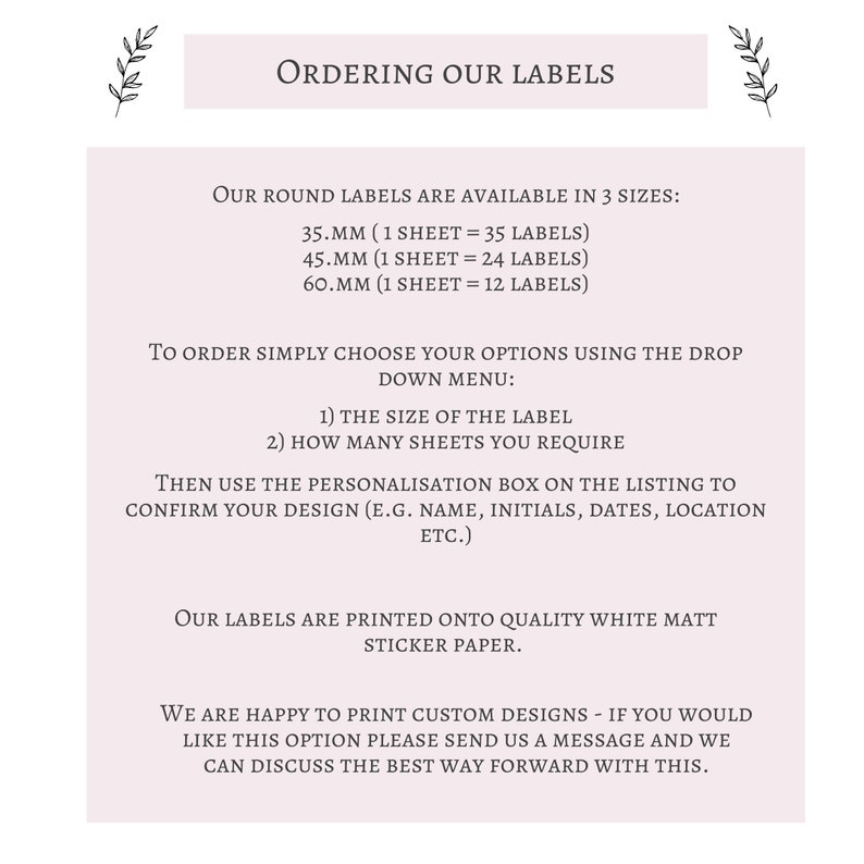 Age Sticker Labels Hello (age) - Customised Birthday Party Favour Stickers | White Round ...