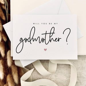 Postal de propuesta "¿Quieres ser mi madrina?"/Regalo para madrina, tarjeta para padrino, tarjeta personalizada para padre guía, invitación de bautizo