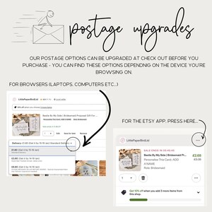 Wedding Florist - Thank You Postcard for Wedding Supplier - Personalised & Custom Options image 2