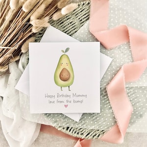 Biglietto di compleanno per la mamma / Biglietto d'amore dal pancione per la mamma, regalo ricordo per lei dal bambino, biglietto carino per la futura mamma, biglietto speciale per la mamma