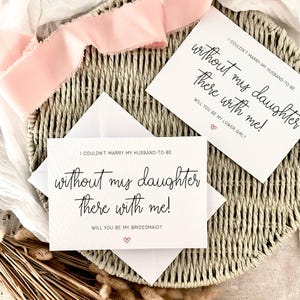 Filha Comigo | Presente para Pedido de Casamento para Madrinha de Casamento, Cartão Postal para Pedido de Casamento de Minha Florista, Conjunto de Caixa Personalizada para Madrinha de Casamento