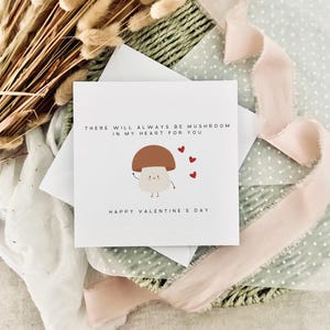Valentinstag Karte, Liebeskarte Pilz Wortspiel, Für Freundin, Karte für Freund, Geschenk für sie, Karte für Ihn, Valentinstag für Frau oder Mann