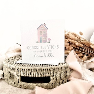 Gepersonaliseerde New Home-kaart | Aangepaste housewarmingkaart | Gefeliciteerd kaart voor nieuwe woning | Verhuiscadeau | Gepersonaliseerde First Home-kaart