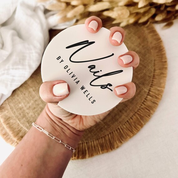 Personalised Acrylic Nail Photo Prop - Nail Tech Gift for Business