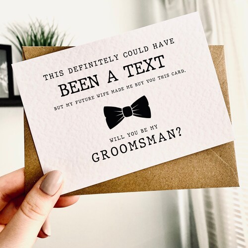 Printable Funny Groomsman Proposal Card This Could Have Been - Etsy