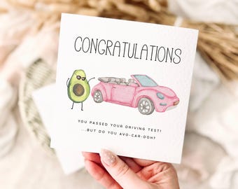 New Driver Congratulations Card - Passed your Test Funny Pun Gift for Learner Driver