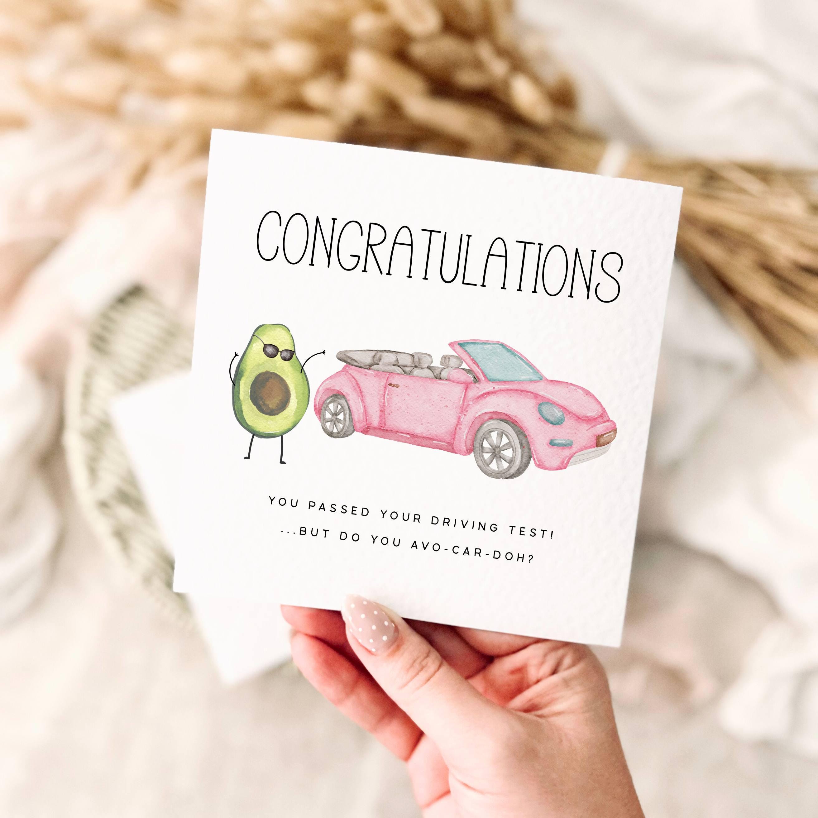 New Driver Congratulations Card - Passed Your Test Funny Pun Gift for ...
