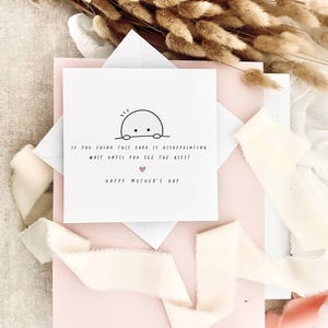 Lustige Muttertagskarte | Geschenk für Sie, Muttertagskarte Humor, Karte für Mama vom Kind, Karte von Kindern zur Mama, Geschenk zum Muttertag