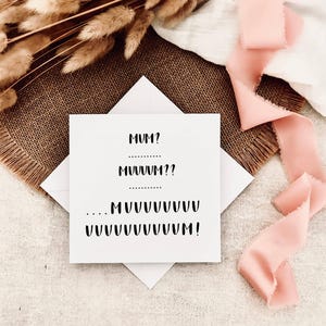 Tarjeta del Día de la Madre para mamá / Tarjeta divertida para ella, regalo del Día de la Madre para mamá, tarjeta de niños, regalo para mamá, humor de broma de un adolescente para mamá