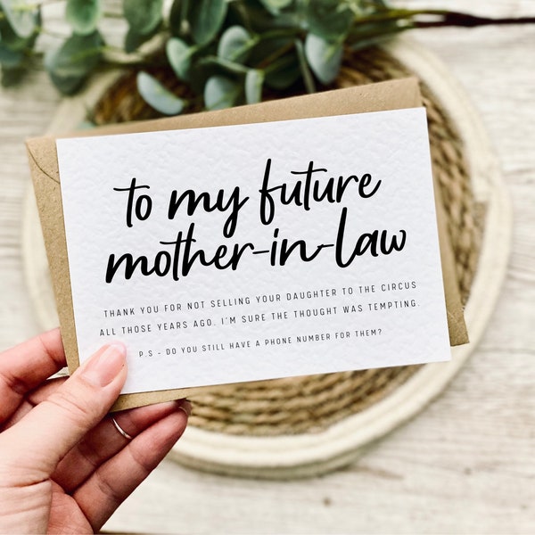 Crisp Future Mother In Law Mothers Day Card Photo Art Crisp Future Mother In Law Mothers Day Card Photo Art