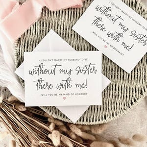 soeur avec moi | Cadeau de proposition de demoiselle d'honneur pour elle, carte postale de proposition Serez-vous ma demoiselle d'honneur, boîte personnalisée de demoiselle d'honneur de mariage