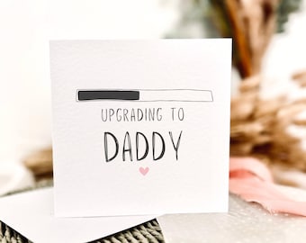 Passez à la carte papa | Révélation de grossesse personnalisée pour papa, 1ère carte de bébé pour la fête des pères, cadeau de faire-part de naissance surprise