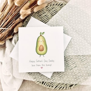 Biglietto per la festa del papà dal pancione / Biglietto personalizzato per papà, Primo giorno del papà dalla moglie alla fidanzata, Biglietto per l'annuncio della gravidanza per papà