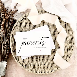 Tarjeta del día de la boda de mis padres / Regalo para padres en la boda, madre de la novia y el novio, padre de la novia y el novio, regalo para pareja