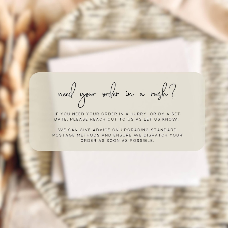 Wedding Florist - Thank You Postcard for Wedding Supplier - Personalised & Custom Options image 9