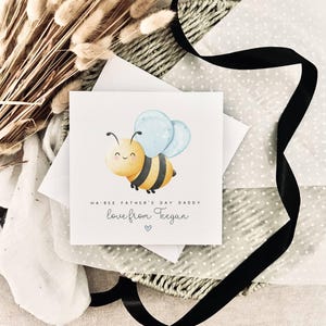 carte personnalisée pour la fête des pères | Impression mignonne de calembours, carte spéciale papa pour la fête des pères des enfants, cadeau pour papa et bébé, carte des enfants