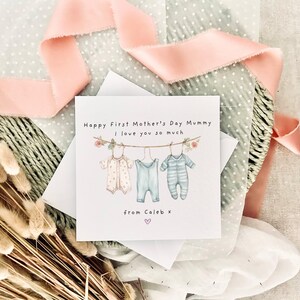 Tarjeta personalizada para el primer día de la madre n.º 2: regalo para mamá de parte de los niños, día de la madre especial para mamá, lindas tarjetas para el día de la madre para mamá