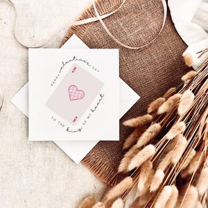 Carte de Saint-Valentin pour lui, carte de blague pour fiancé mari petit ami, carte de Saint-Valentin romantique, jolie carte roi de coeur, cadeau pour lui