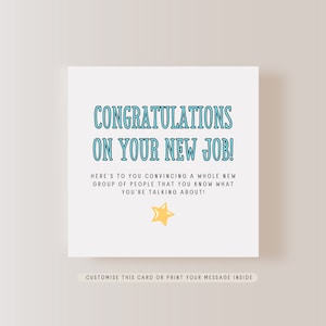 Carte de voeux de félicitations pour un collègue pour un nouvel emploi, carte de félicitations pour le jour du départ d'un ami, cadeau désolé de votre départ pour un collègue de travail