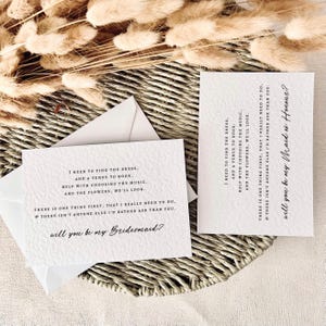Poema Rather Ask | Cartão de proposta "Você será minha madrinha", presente personalizado para madrinha de casamento, caixa de presente para madrinha de casamento