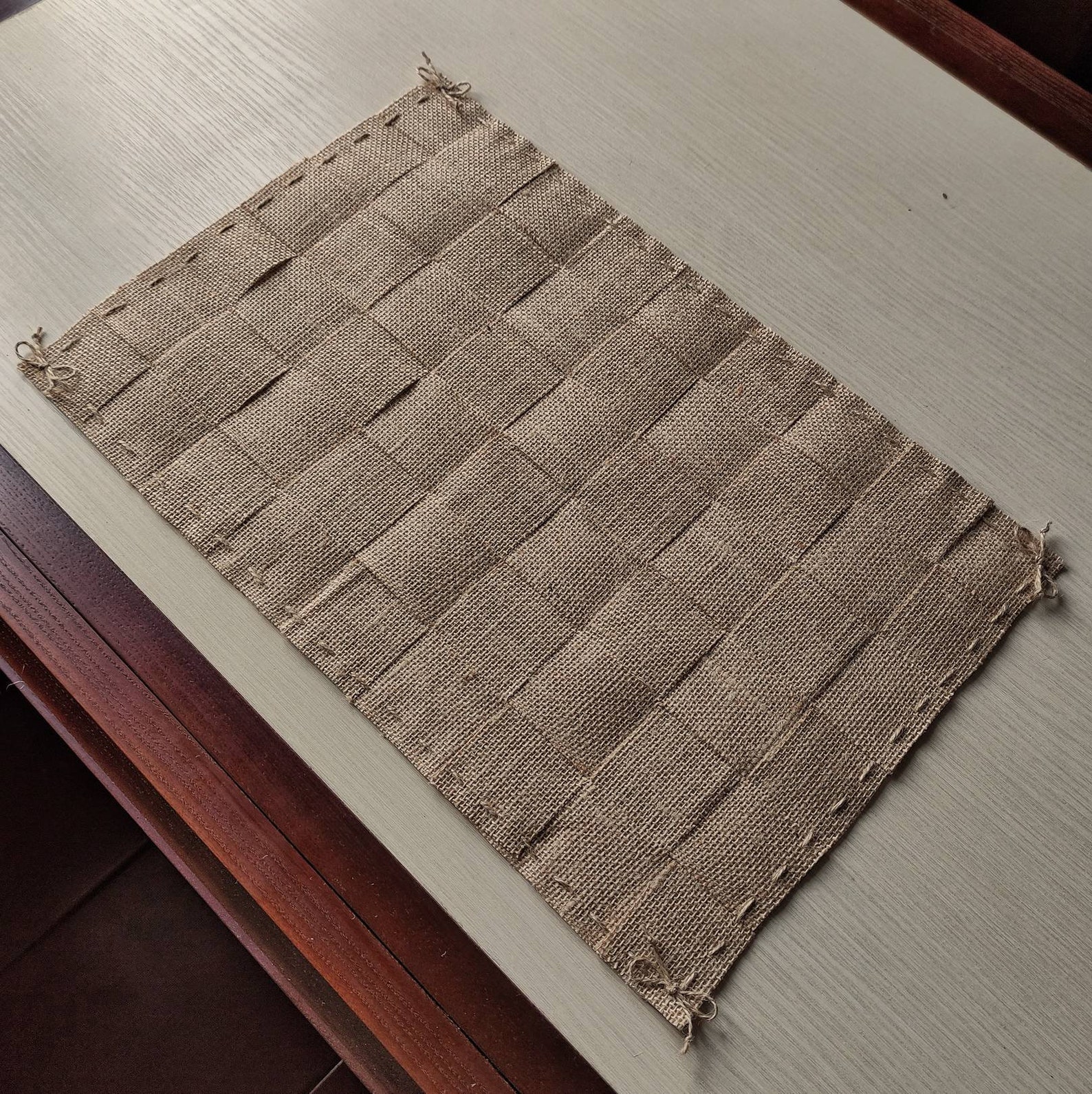 Burlap placemats set of 4 echo friendly hessian place mats Etsy