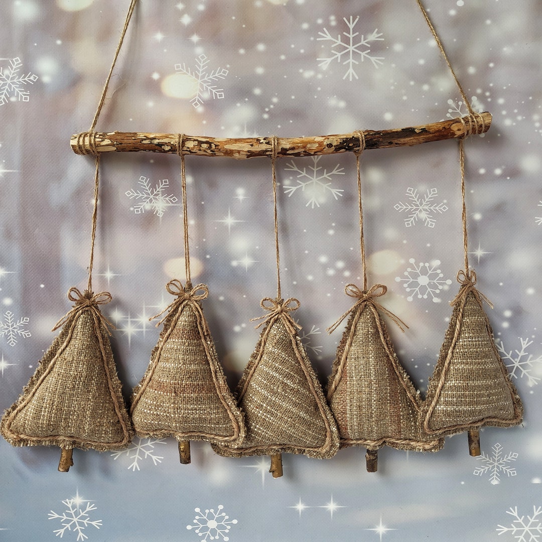 Rustic Christmas Wall Hanging Trees, Farmhouse Wall Hanging Christmas ...