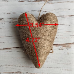 Rustic Jute Wrapped Heart Unique Gift for Any Occasion Farmhouse Decor ...