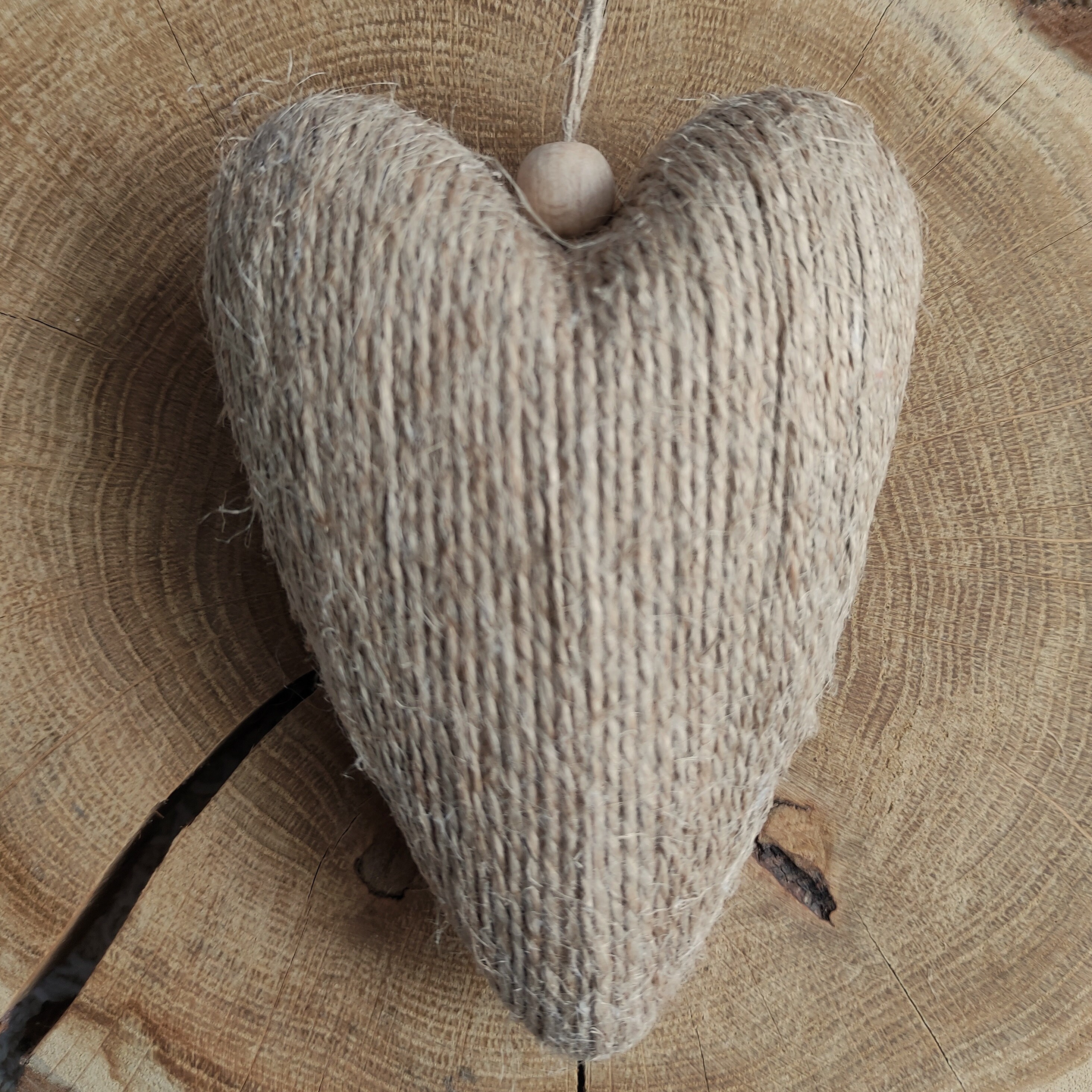 Rustic Jute Wrapped Heart Unique Gift for Any Occasion Farmhouse Decor ...
