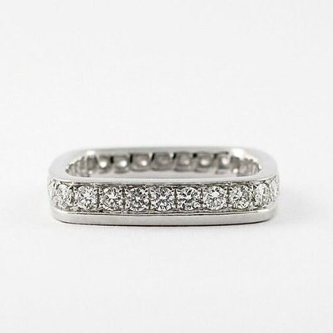 Square Diamond Band, Channel Set Band, Round Cut Diamond Wedding Band — free download