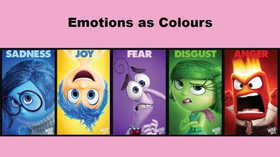 Colour Wheel Art Powerpoint inside Out Emotions as Colours | Etsy