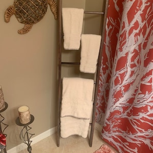Échelle rustique de couverture/ échelle de serviette ; Décor de ferme