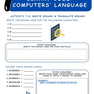 Intro to Computer Science Vol 1 Workbook for Kids | Printable Digital ...