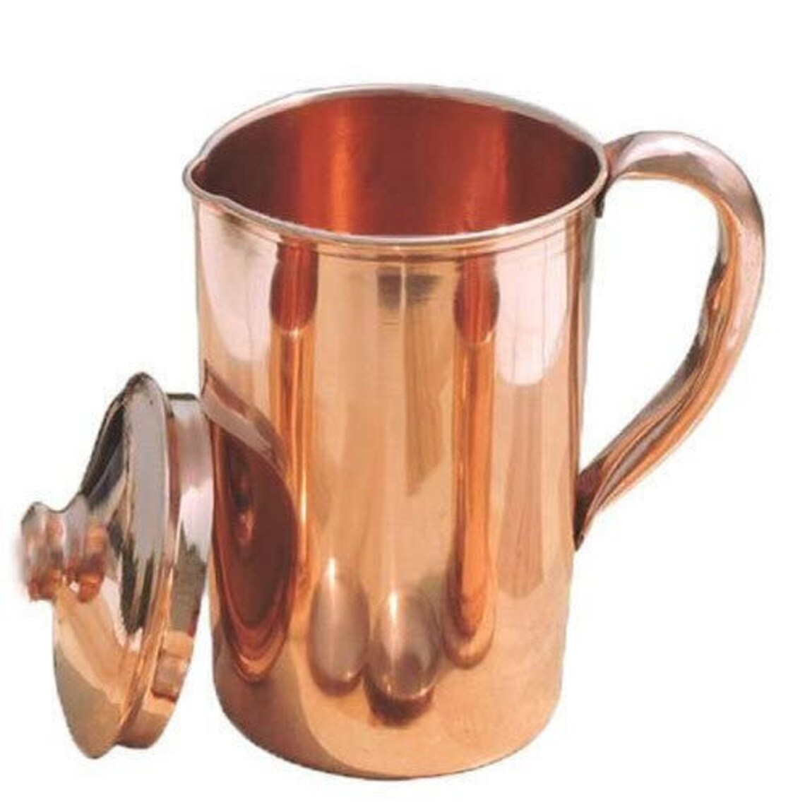 Plain Desing 100 Copper Jug Pure Copper 1.5 Litre Water Jug Etsy