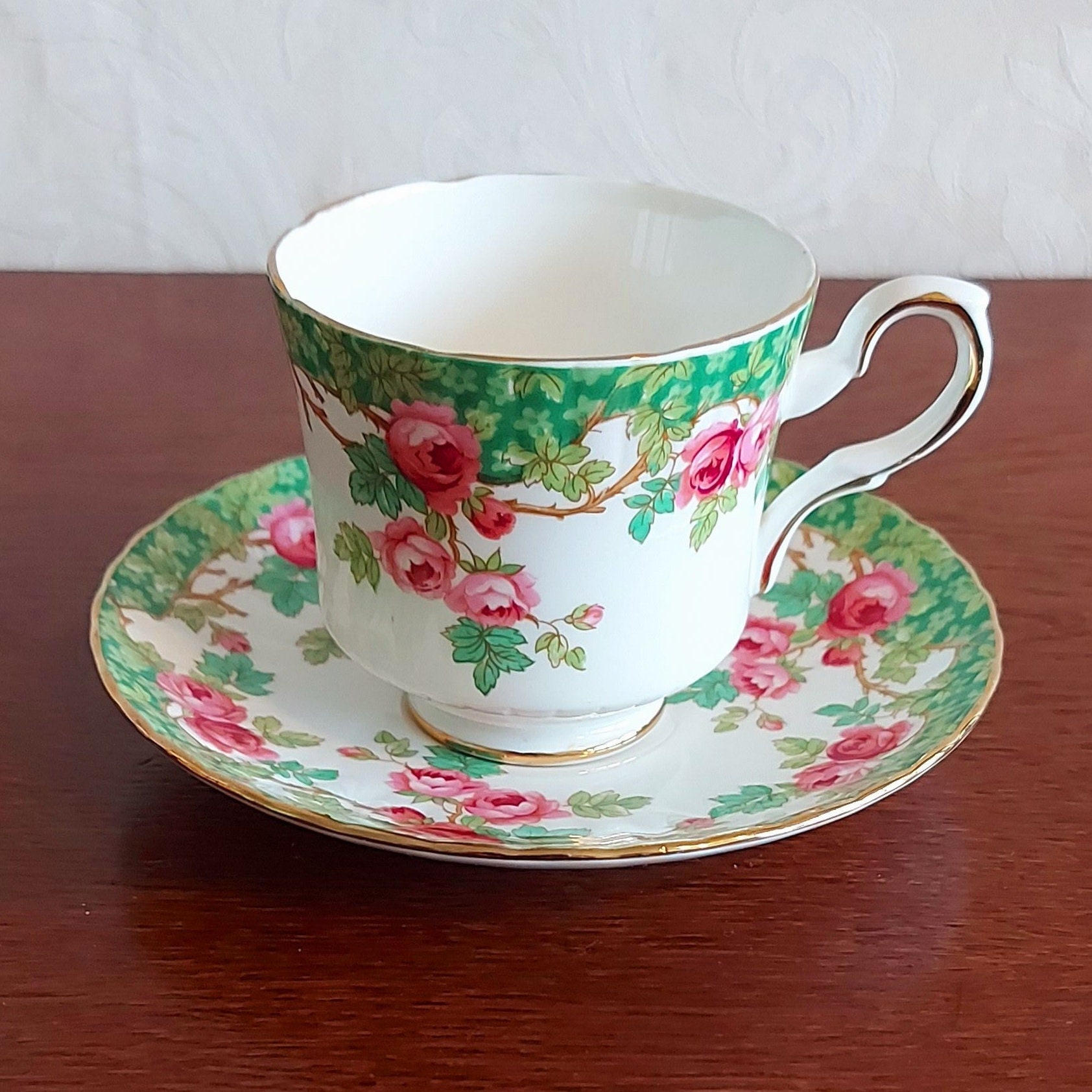 Royal Stafford Bone China Cup and Saucer, Made in England, Old