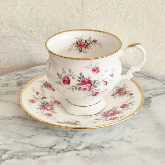 Ladies Cup and Saucer Elizabethan Fine Bone China Decorated With